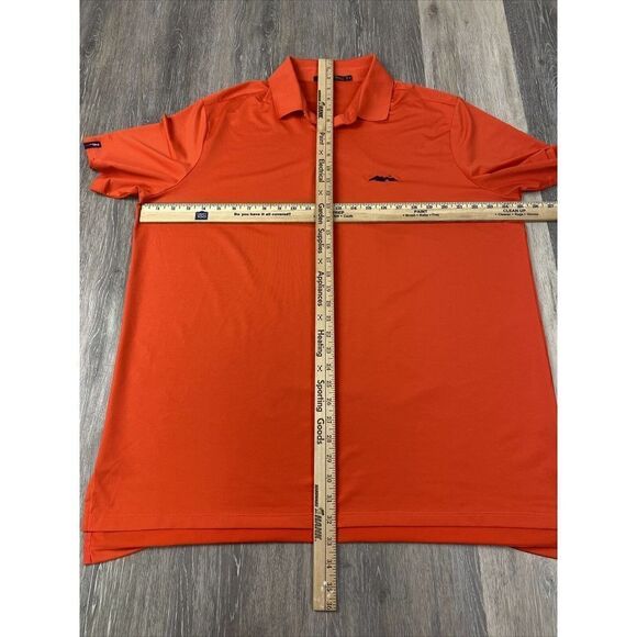 Ralph Lauren RLX Golf Polo Shirt Mens Extra Large Orange Short Sleeve Stretch - Picture 5 of 10